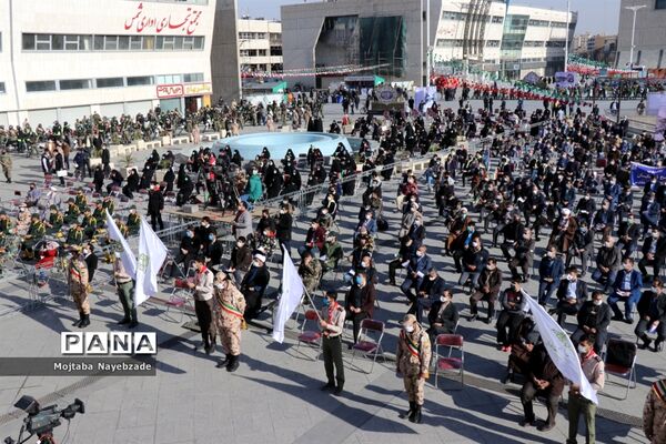 مراسم گلبانگ انقلاب در میدان شهدای  مشهد