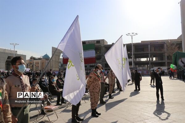 مراسم گلبانگ انقلاب در میدان شهدای  مشهد