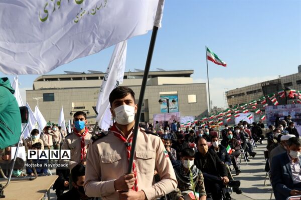 مراسم گلبانگ انقلاب در میدان شهدای  مشهد