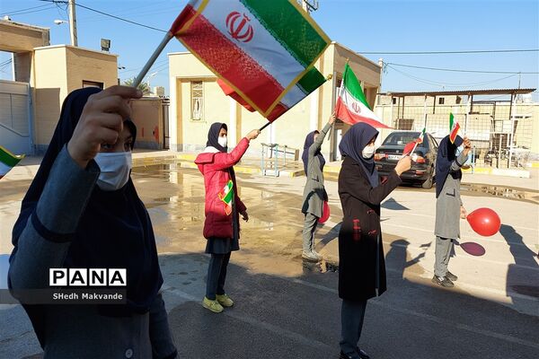 نواختن زنگ انقلاب درشهرستان حمیدیه