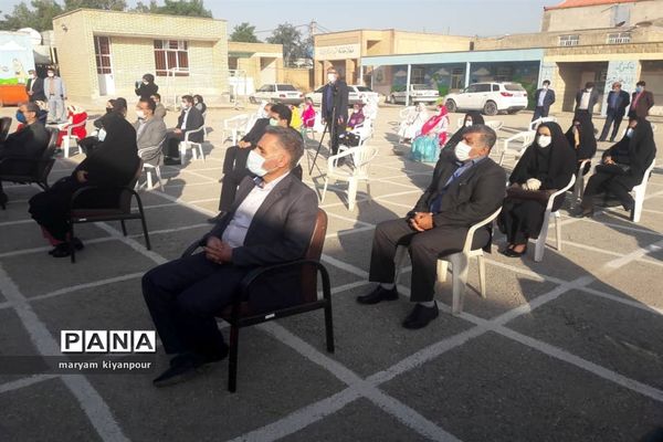 آیین نواختن زنگ انقلاب در مدارس مسجدسلیمان