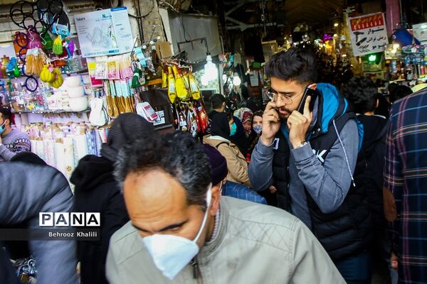 ازدحام در بازارتهران ؛ شرایط نارنجی