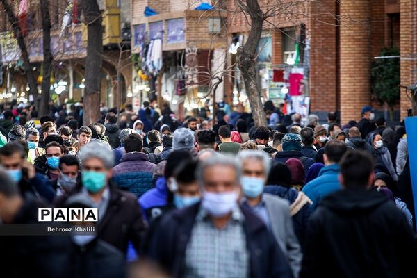 ازدحام در بازارتهران ؛ شرایط نارنجی