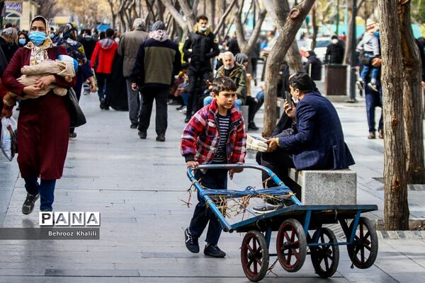 ازدحام در بازارتهران ؛ شرایط نارنجی