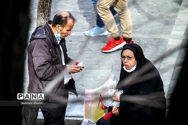 ازدحام در بازارتهران ؛ شرایط نارنجی