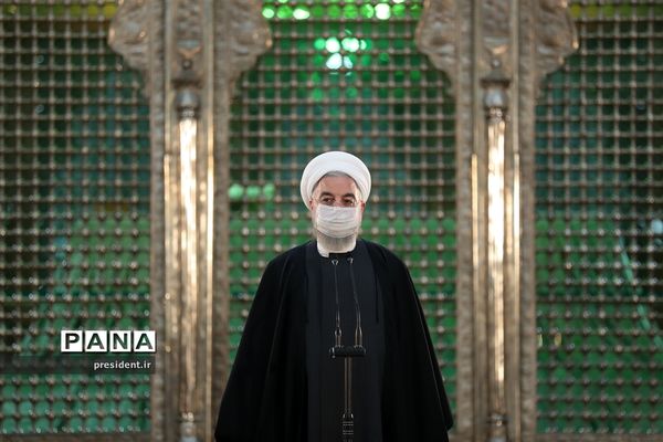 مراسم تجدید میثاق اعضای دولت با آرمان‌های امام راحل