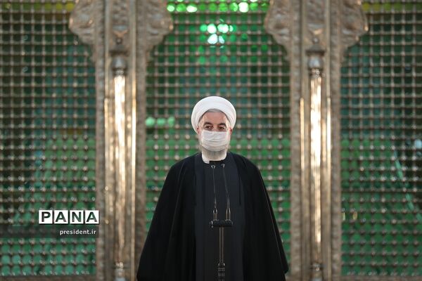 مراسم تجدید میثاق اعضای دولت با آرمان‌های امام راحل