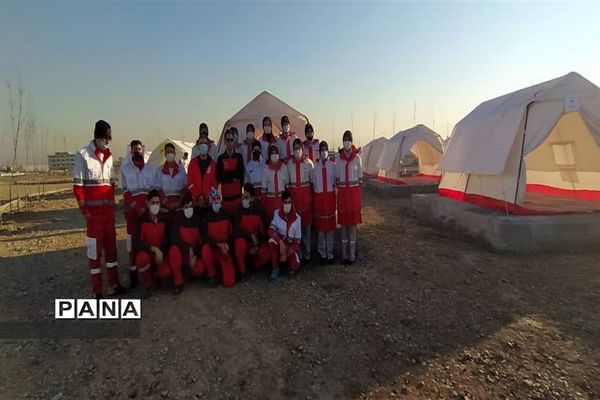 مانور استانی اسکان اضطراری باحضور تیم‌های عملیاتی هلال‌احمر رباط‌کریم