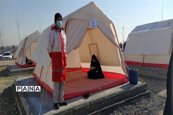 مانور استانی اسکان اضطراری باحضور تیم‌های عملیاتی هلال‌احمر رباط‌کریم