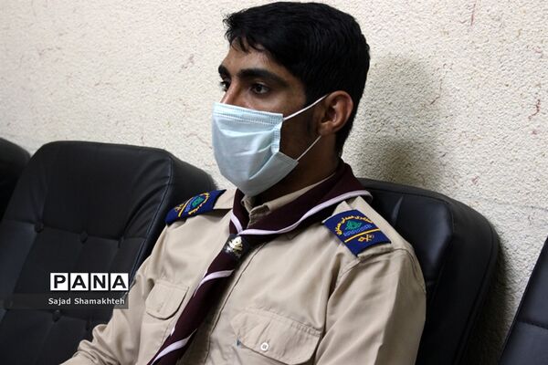 دیدار مسئول و تعدادی از مربیان  سازمان دانش آموزی شاوور با مدیر سازمان دانش آموزی خوزستان