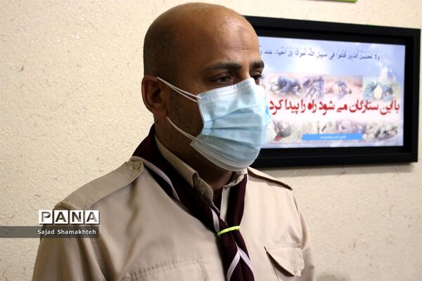 دیدار مسئول و تعدادی از مربیان  سازمان دانش آموزی شاوور با مدیر سازمان دانش آموزی خوزستان