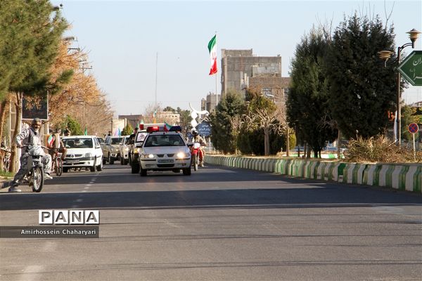 خلق حماسه‌ای ماندگار با رژه خودرویی در تایباد