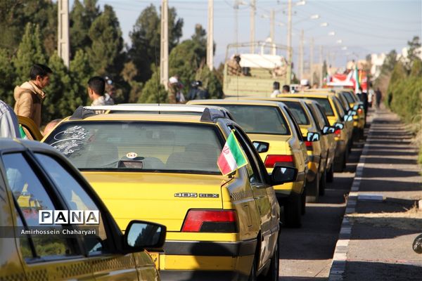 خلق حماسه‌ای ماندگار با رژه خودرویی در تایباد