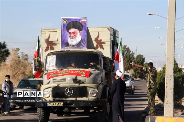 خلق حماسه‌ای ماندگار با رژه خودرویی در تایباد