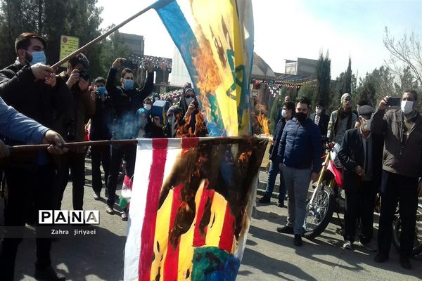 مراسم ۲۲ بهمن به صورت خودرویی و موتوری در خاورشهر