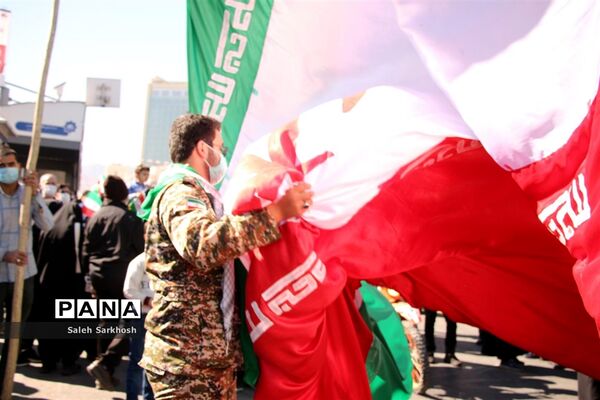 راهپیمایی 22 بهمن  در مشهد مقدس