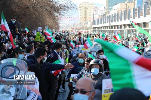 راهپیمایی 22 بهمن  در مشهد مقدس