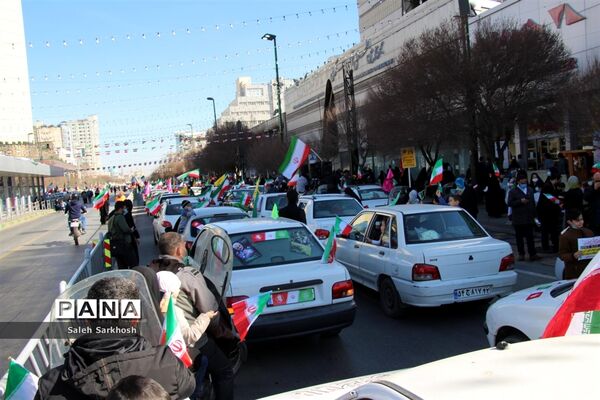 راهپیمایی 22 بهمن  در مشهد مقدس