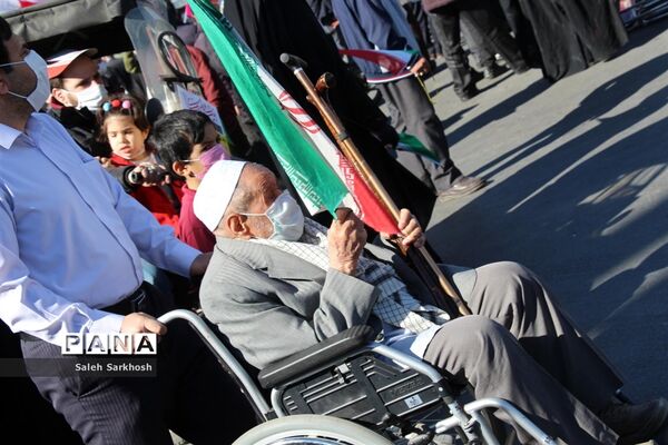 راهپیمایی 22 بهمن  در مشهد مقدس