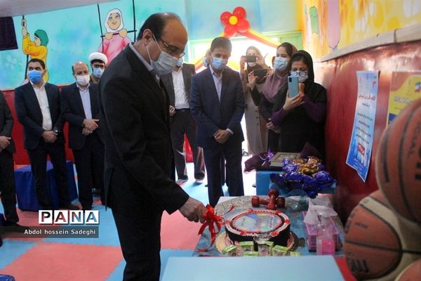 افتتاح کلاس درس تربیت بدنی در سازه مدرسه دبستان دخترانه شهید فولادی 1 بوشهر