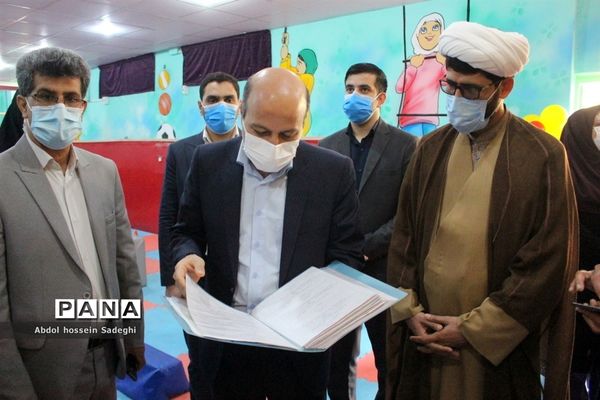 افتتاح کلاس درس تربیت بدنی در سازه مدرسه دبستان دخترانه شهید فولادی 1 بوشهر