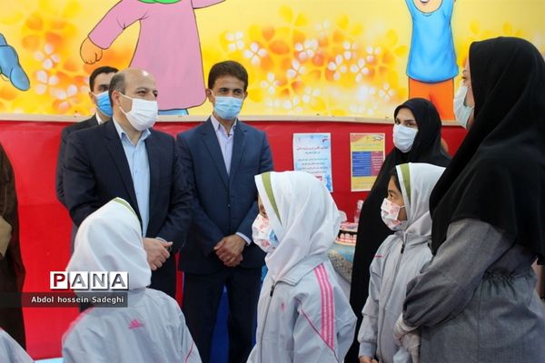 افتتاح کلاس درس تربیت بدنی در سازه مدرسه دبستان دخترانه شهید فولادی 1 بوشهر