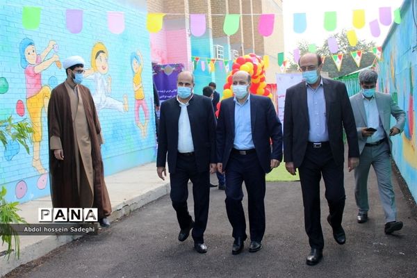 افتتاح کلاس درس تربیت بدنی در سازه مدرسه دبستان دخترانه شهید فولادی 1 بوشهر