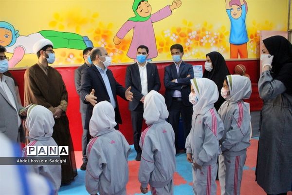 افتتاح کلاس درس تربیت بدنی در سازه مدرسه دبستان دخترانه شهید فولادی 1 بوشهر