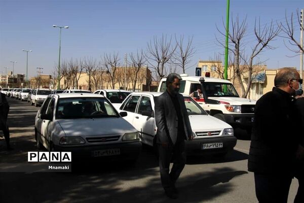 تشییع پیکر ۲ شهید گمنام دوران دفاع مقدس در شهر نوش آباد کاشان