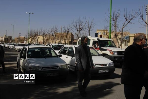 تشییع پیکر ۲ شهید گمنام دوران دفاع مقدس در شهر نوش آباد کاشان