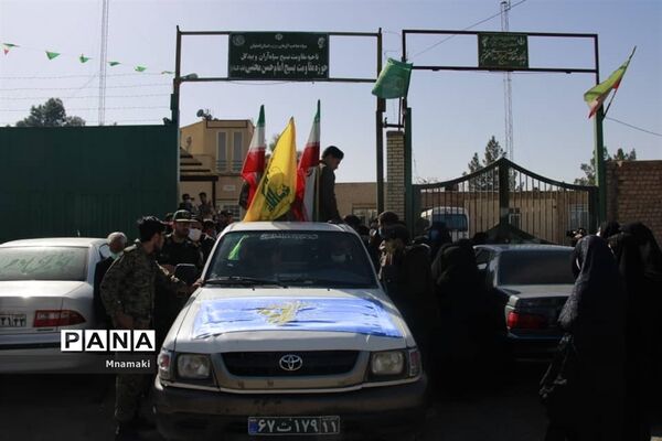 تشییع پیکر ۲ شهید گمنام دوران دفاع مقدس در شهر نوش آباد کاشان