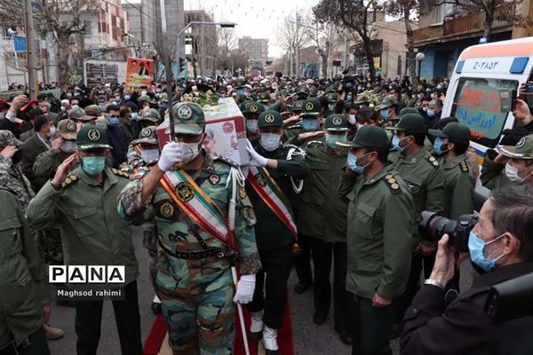 تشییع  پیکر مطهر سردار شهید علیرضا گلمحمدی