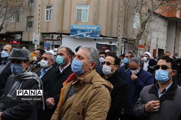 تشییع  پیکر مطهر سردار شهید علیرضا گلمحمدی