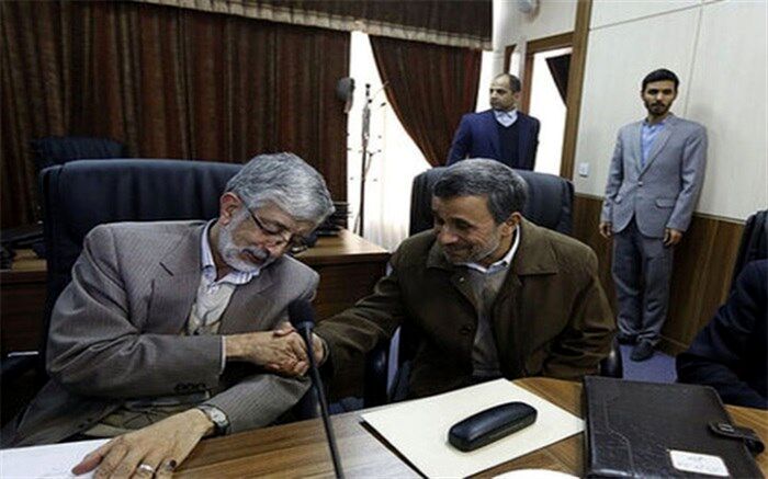 حداد عادل: دست‌بوسی فرح دروغ محض چندش‌آور است، هیچگاه او را ندیدم