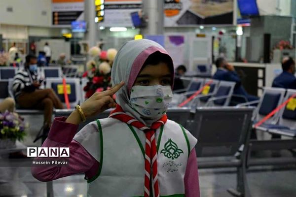 مراسم استقبال ازعلیرضا کاظمی معاون پرورشی فرهنگی وزارت آموزش و پرورش درفرودگاه بیرجند