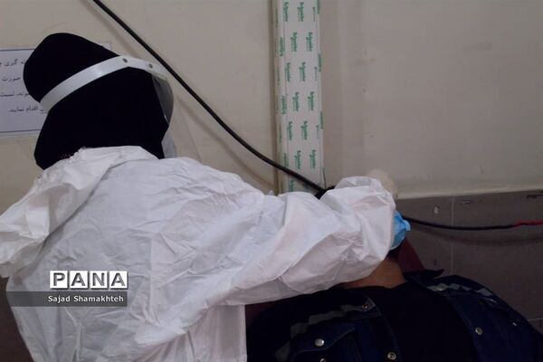 غربالگری و تست کرونا در مرکز بهداشت شرق اهواز