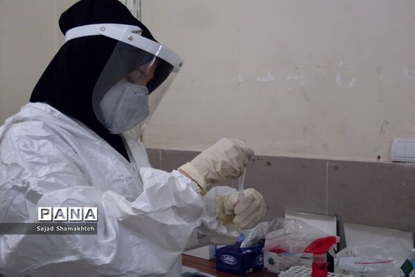 غربالگری و تست کرونا در مرکز بهداشت شرق اهواز