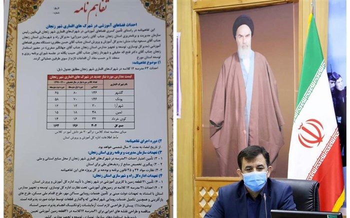 63 مدرسه با ۷۵۶ کلاس در زنجان ساخته می‌شود