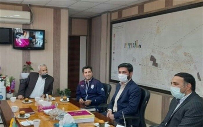 جلسه مدیر آموزش و پرورش شهرستان قرچک  و خیرمدرسه ساز
