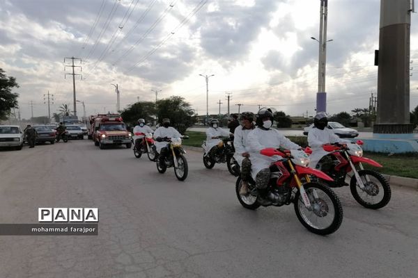 برگزاری مانور اعلام وضعیت قرمز کرونایی در شهرستان کارون