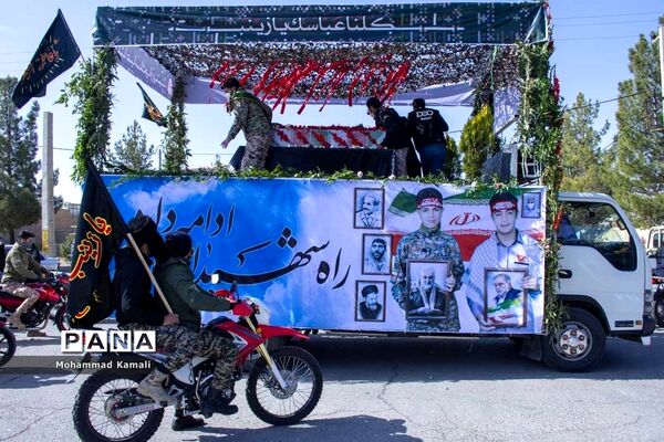 تشییع پیکر شهید گمنام در شهرهای محلات و نیم ور