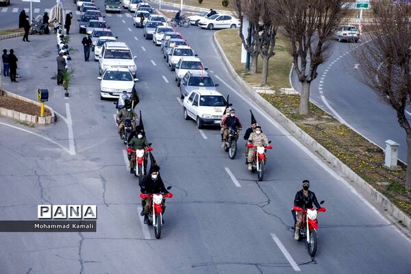 تشییع پیکر شهید گمنام در شهرهای محلات و نیم ور