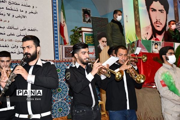 وداع با پیکر شهید «منوچهر تقدسی» در محمودآباد