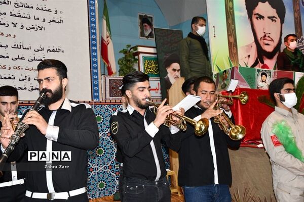 وداع با پیکر شهید «منوچهر تقدسی» در محمودآباد