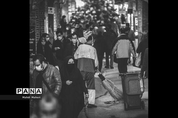 بازار تهران در روزهای زرد کرونایی