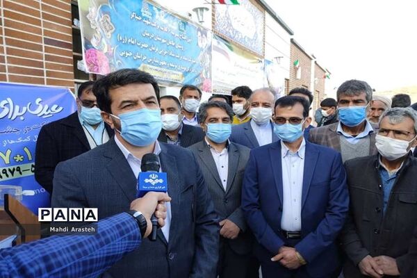 افتتاح آموزشگاه 6 کلاسه روستای طاغان شهرستان مرزی درمیان