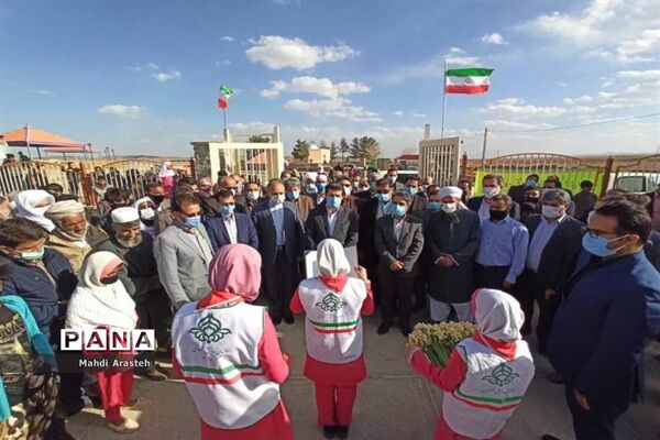 افتتاح آموزشگاه 6 کلاسه روستای طاغان شهرستان مرزی درمیان