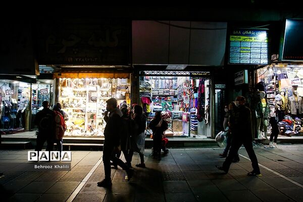 تهران بعد از ساعت 21 در وضعیت زرد کرونایی