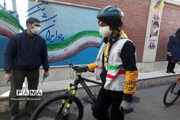 توسعه فرهنگ دوچرخه سواری توسط پیشتازان منطقه 12 تهران
