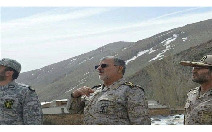بازدید فرمانده نیروی زمینی سپاه از مرز‌های شمال غرب کشور